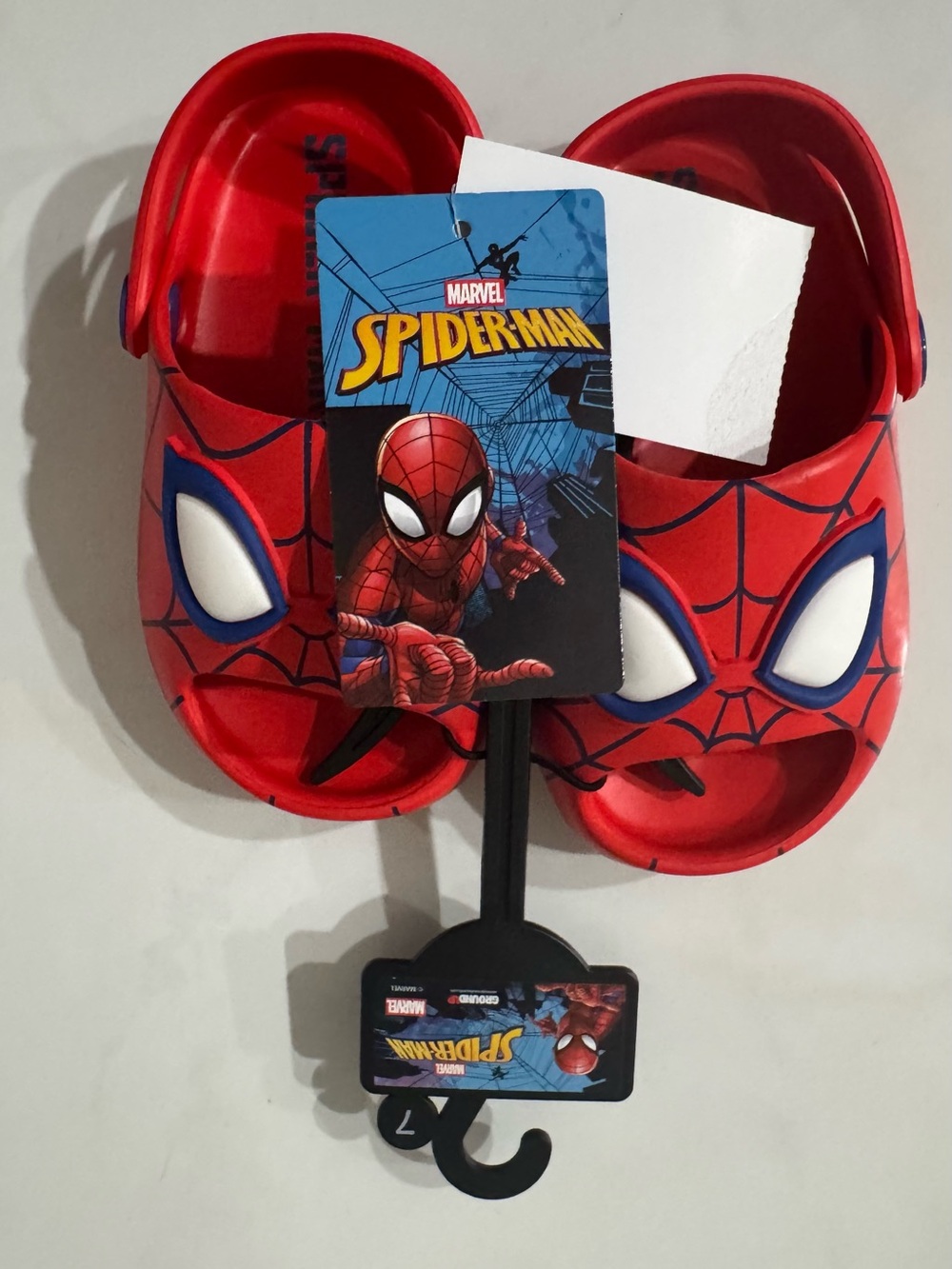 Spider-Man Red Kids Slip-On Sandals